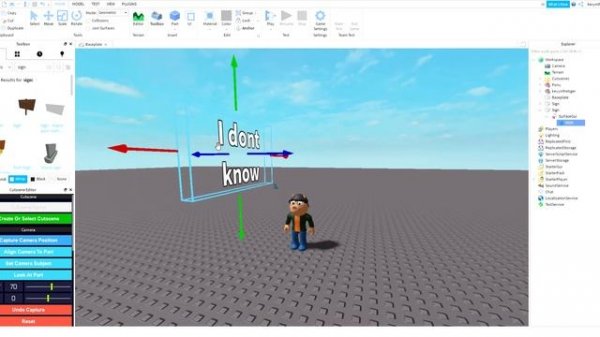 How to make a cutscene in roblox studio (2021)