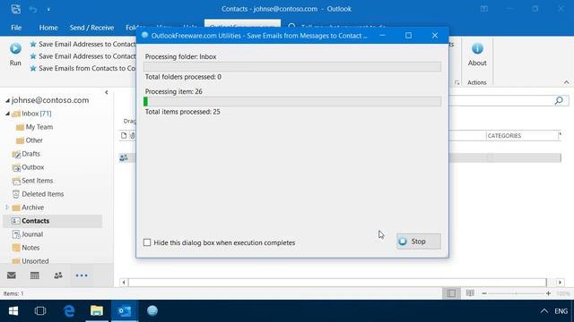 Save Email Addresses from Outlook Messages to Contact Group смотреть онлайн