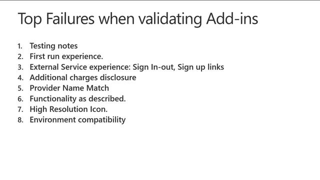 AppSource Office add-in Validation Improvements смотреть онлайн