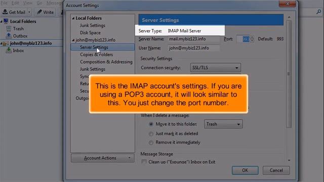 Thunderbird: How to Configure Custom Ports смотреть онлайн
