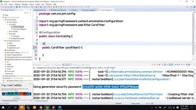 스프링부트 시큐리티 20강 - jwt를 위한 security 설정 смотреть онлайн