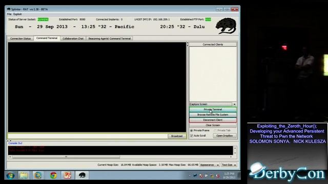 DerbyCon 3 0 1304 Exploiting The Zeroth Hour Developing Your Advanced Persistent Threat To Pwn The смотреть онлайн