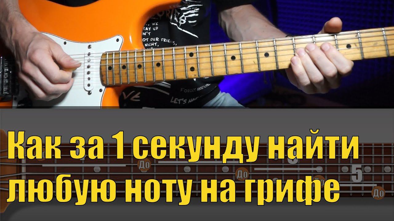 Организация нот на грифе гитары
