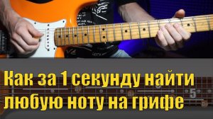 Организация нот на грифе гитары