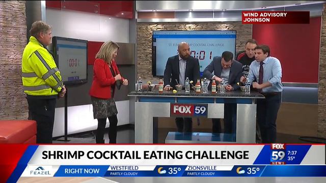Shrimp cocktail eating contest taking place ahead of Big Ten Championship Game смотреть онлайн