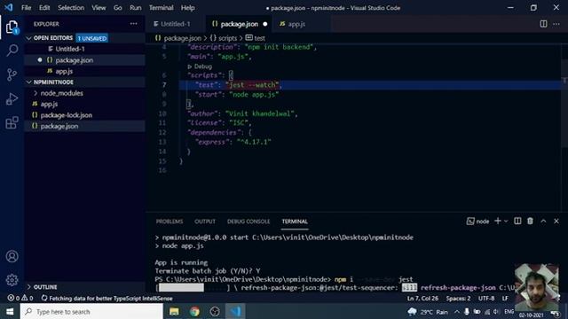 NodeJS Test with Jest - Part 4 - Setup Test смотреть онлайн