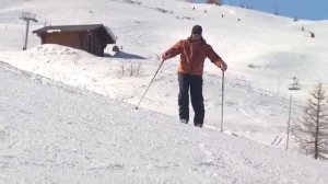 Урок 14 - Траверс на кантах горных лыж