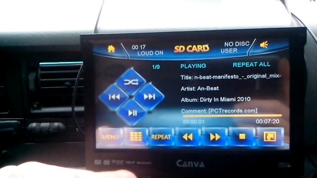 Canva S7003RBG 7" 1 DIN DVD GPS Navi Moniceiver BT SD USB Rückfahrkamera Freisprecheinrichtung смотреть онлайн