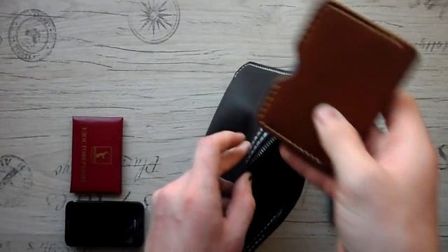 Несессер Novosibirsk из натуральной кожи ручной работы смотреть онлайн