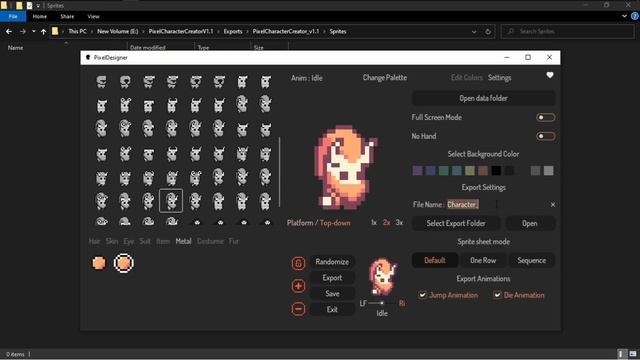 Pixel Character Creator V1.1 смотреть онлайн