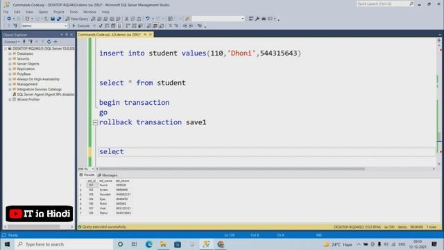 DQL Command in SQL || Select Command in SQL || Select Query || SQL Commands in HINDI смотреть онлайн