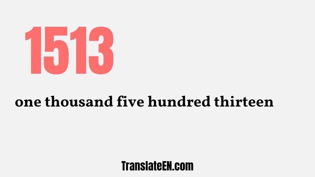 Numbers 1000 To 2000 In English Words