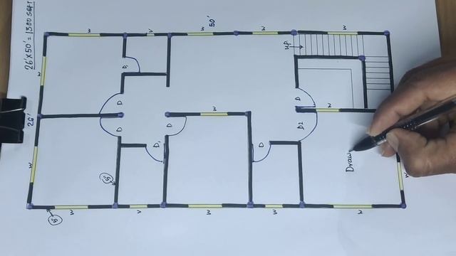 26 x 50 house design II 26 x 50 ghar ka naksha II 26 x 50 house plan смотреть онлайн