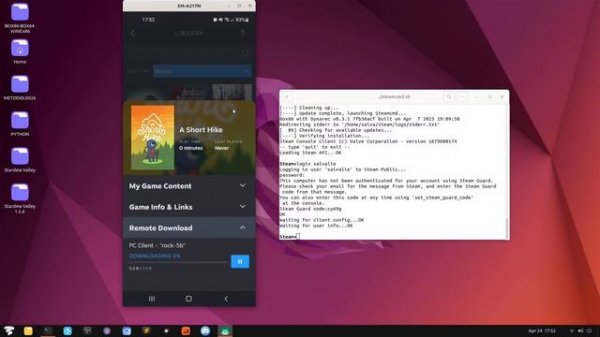 DOWNLOADING STEAM GAMES + GOLDBERG STEAM EMULATOR on RADXA ROCK5B with BOX64/BOX86