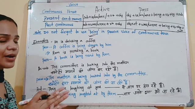 Voice Active to Passive in Present Continuous and Past Continuous #voice#tense. смотреть онлайн