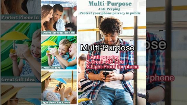 Подставка для телефона в виде зонта на присоске, солнцезащитный козырек для смартфона.