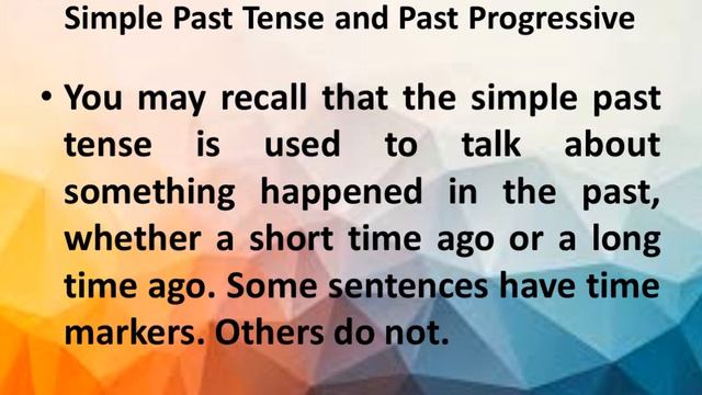 English 5 Q1 W2PROGRESSIVE ASPECTS OF VERB смотреть онлайн