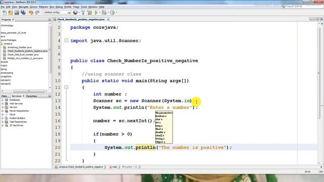 Find Positive or Negative number in java смотреть онлайн