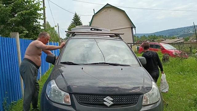 16 июль 2023. часть 2. Мохнатые гости. Сенокос. И да будет свет! Наша дача.