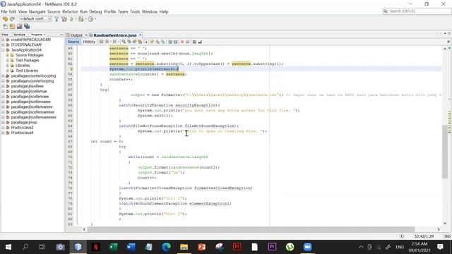 Java Program Random Sentence. Netbeans смотреть онлайн