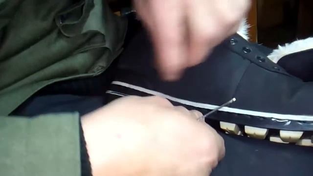 Прошиваем подошву обуви. Видеоурок. смотреть онлайн