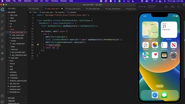 Flutter Bloc Tutorial | Fetching Data From API Quick Way | Be Professional ? смотреть онлайн