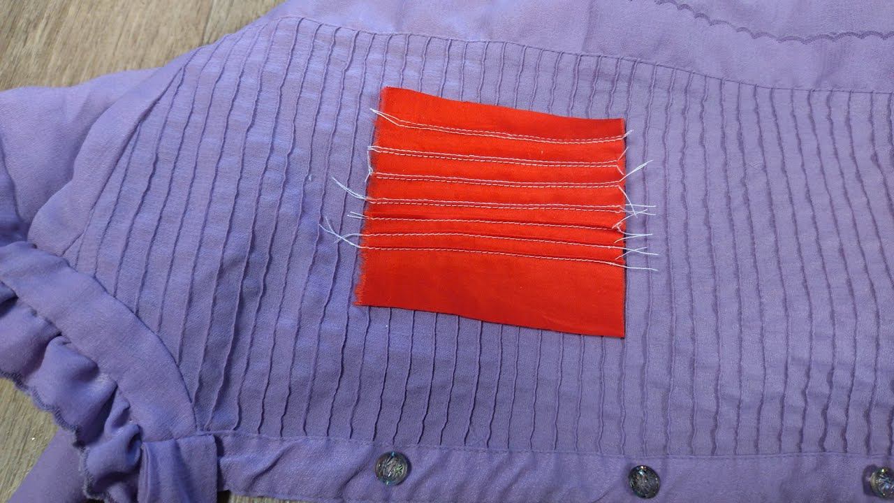 Делаем защипы на ткани двумя способами смотреть онлайн