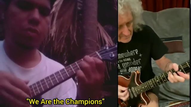 WE ARE THE CHAMPIONS, Fingerstyle Ukulele with Brian May смотреть онлайн