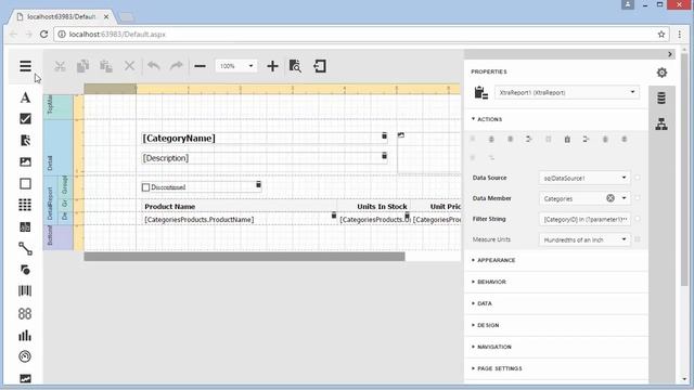 Reporting: ASP.NET End-User Designer смотреть онлайн