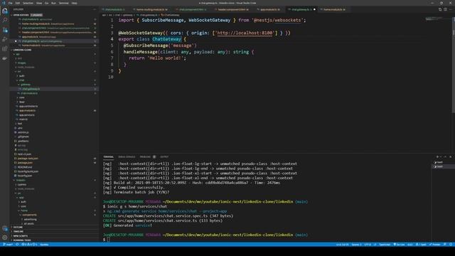 NestJS Angular SocketIO WebSocket Chat смотреть онлайн