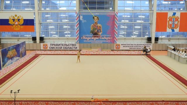 Художественная гимнастика - лента. Мария Харина, 2 место, КМС. смотреть онлайн