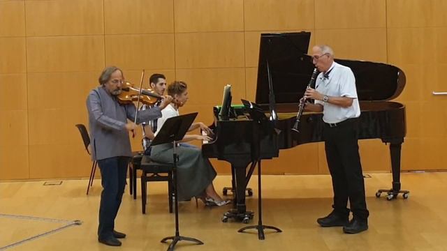 Mozart; Kegelstatt trio for clarinet viola & piano KV 498 rondo allegretto Bar Ilan University 2021 смотреть онлайн