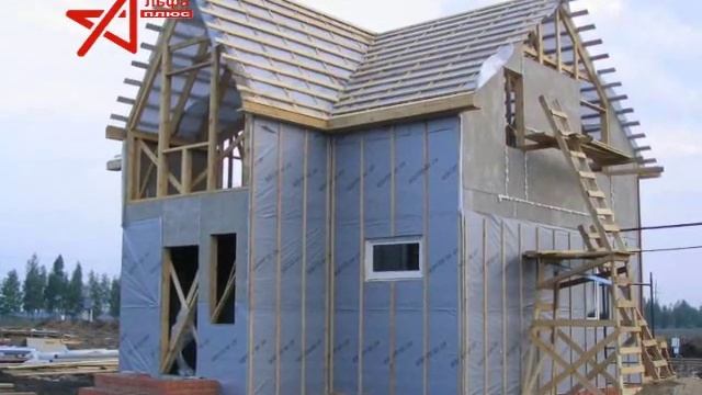 Как строят каркасные дома, щитовые дома в alfa - plus . su смотреть онлайн