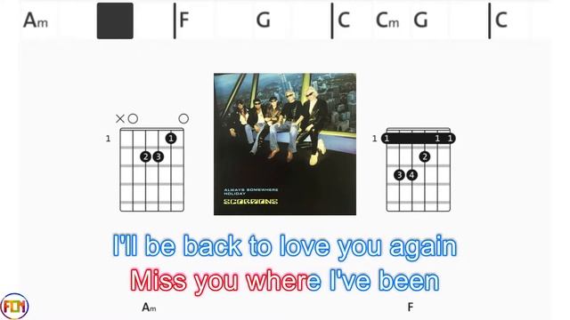 SCORPIONS - Always somewhere - (Chords & Lyrics like a Karaoke) смотреть онлайн