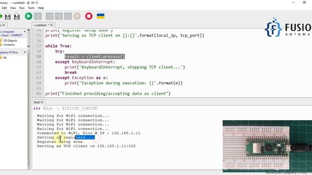 How to Control Raspberry Pi Pico W Digital Pins (Ex. Pi On Board LED) using Modbus TCP/IP Protocol смотреть онлайн