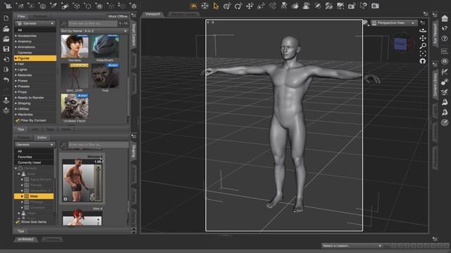 Applying Legacy Textures to Genesis 1 in DAZ Studio - Part 02 смотреть онлайн