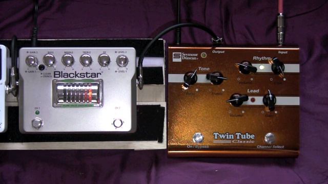 Blackstar HT Dual Vs Seymour Duncan Twin Tube Classic Distortion Pedal Shootout смотреть онлайн