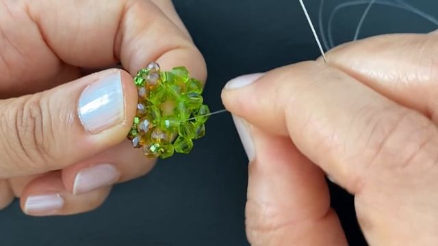 Embellished Beaded Bead || Beaded Bead Pendant Or Earrings || How To Make Beaded Ball