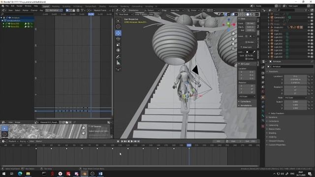ИНТЕРЕСНАЯ АНИМАЦИЯ В ЯПОНСКОМ СТИЛЕ | Blender 2.9+ смотреть онлайн