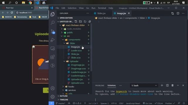 React y Firebase (subir imagen y hacer un slider) смотреть онлайн