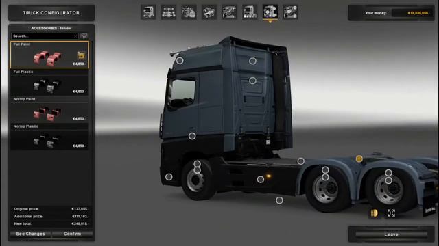 Mercedes New Actros Plastic Parts and More Accessory ets2 mods (euro truck simulator2 mods) 1.27.x смотреть онлайн