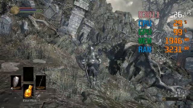 Radeon Vega 3 Graphics -- AMD Athlon 200GE -- Dark Souls III FPS Test смотреть онлайн