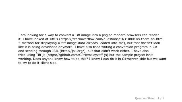 HTML : Javascript TIFF Image Conversion смотреть онлайн