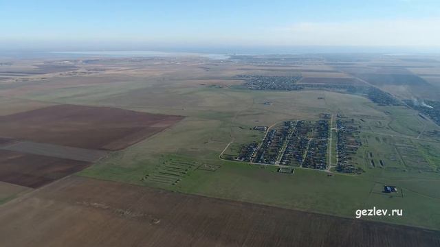 Село Великое, Республика Крым, вид с высоты птичьего полета. смотреть онлайн