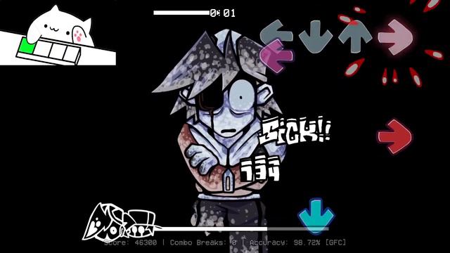 BONGO CAT ОБМОРОЗИЛСЯ ВТОРОЙ РАЗ! - (Monochrome OLD remix) - Lullaby Easter Egg смотреть онлайн