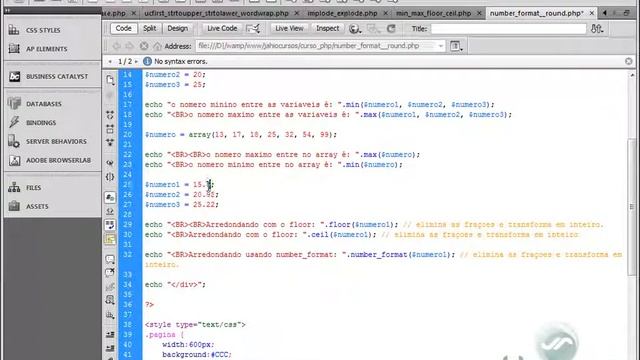 Curso PHP - 68 Funções numericas number format e round смотреть онлайн