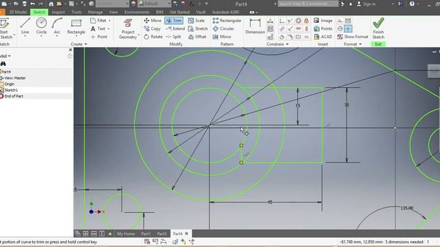 CAD Drawing with INVENTOR AUTODESK (AutoCAD) TUTORIAL 4, Exercises EMO1601 (Mechanical Engineering) смотреть онлайн