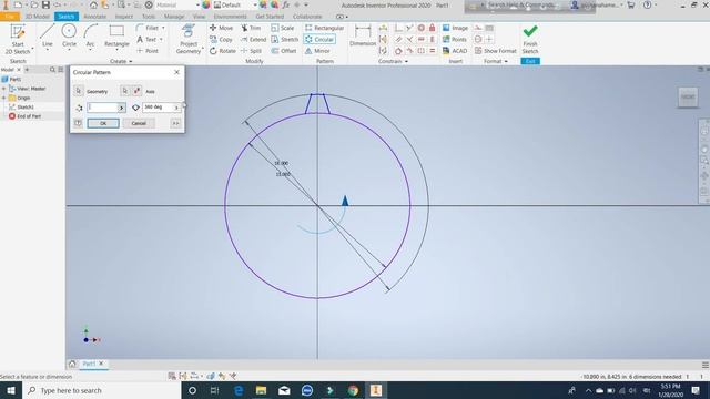 Autodesk Inventor 2D and 3D Gear basic works knowledge 2020 Tutorial смотреть онлайн