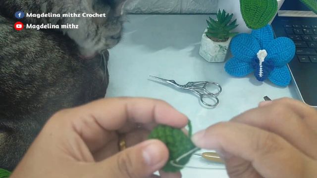 Crochet Orkid Flowers (bug) ~ Toturial Mengait Orkid смотреть онлайн