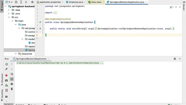 React Hooks + Spring Boot CRUD Full-Stack App - 3 - Create JPA Entity, Repository, and Exception смотреть онлайн